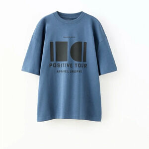 Sz 8-9 yrs kids  (130 cm)Zara (right place) T-shirt positive tour NWT